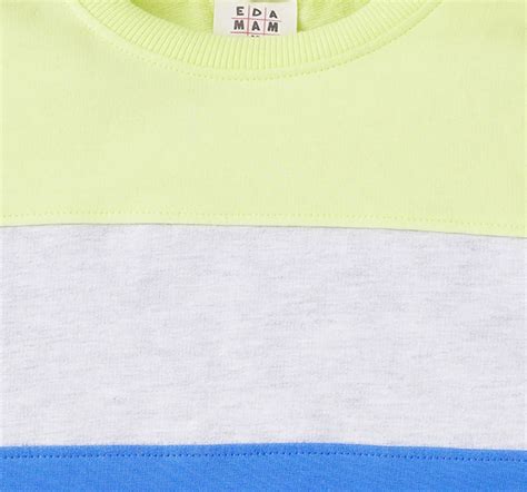 Ed-a-Mamma Sustainable Boys Color Block Sweatshirt