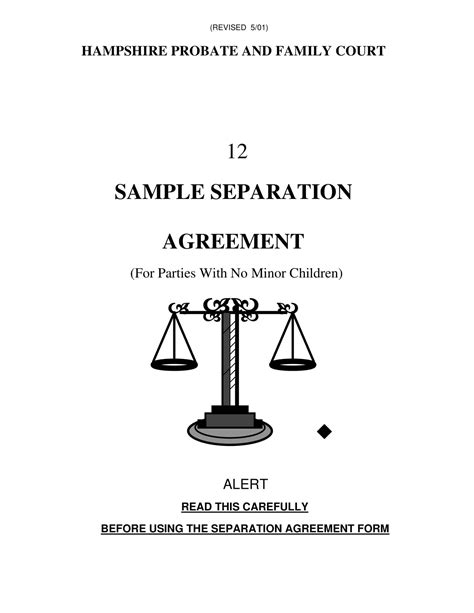 Free Separation Agreement Template Virginia