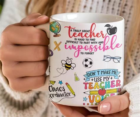 Buy BJ ART Teacher Coffee Mug 350ml – Colorful Motivational Quotes ...