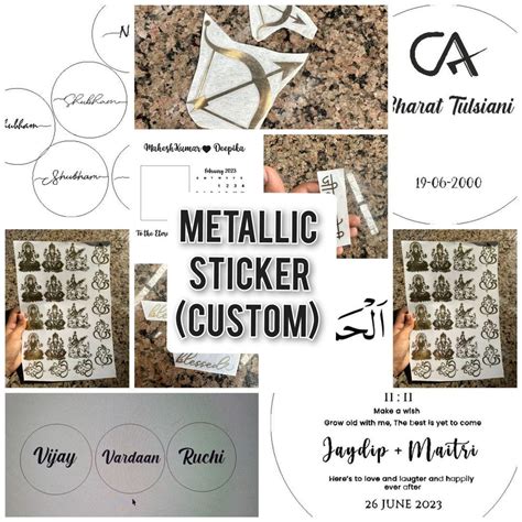 Metallic Sticker custom