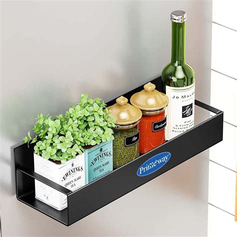Primeway Iron Magnetic Rack for Refrigerator Door Mount|Moveable Spice ...