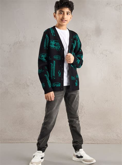 Buy Boys All-Over Printed Cardigan Online at just Rs. 1299.0 ...