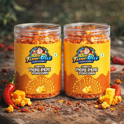 Cheesy Peri Peri Popcorn – Spicy & Zesty (Pack of 2 x 75g) – TimeOut ...