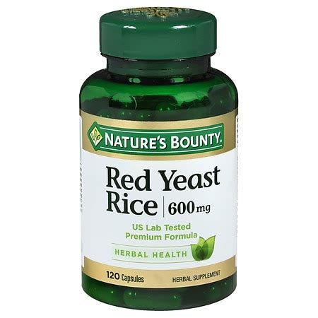 Nature's Bounty Red Yeast Rice 600 mg, Capsules | Walgreens
