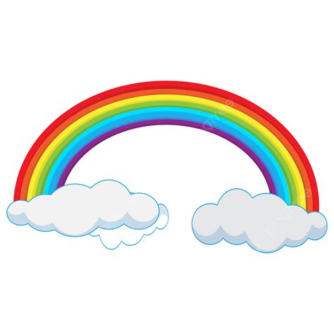 Rainbow With Cloud Clipart Image, Cloud, Rainbow, Rainbow Logo PNG and ...