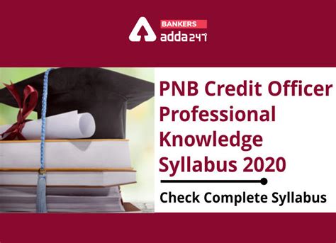 PNB Credit Officer Professional Knowledge Syllabus 2020: Check Complete ...
