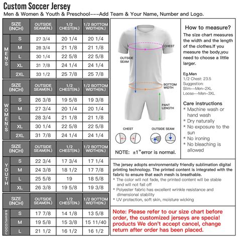 Size Charts – Elite Zone Sports