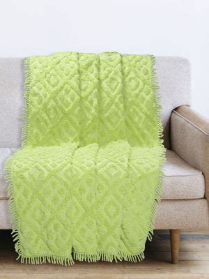 Buy Saral Home Soft Cotton Tufted 3 Seater Throw (Green, 140 x 210 cm ...
