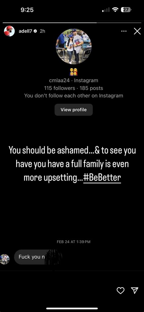 Jo Adell just posted this DM from a Dodgers fan on his Instagram. : r/Dodgers