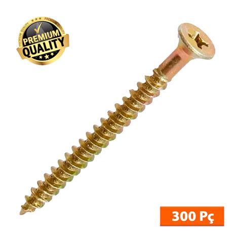 Caixa 300 Parafuso Philips Madeira 4,5x40 Chipboard Chata | Shopee Brasil