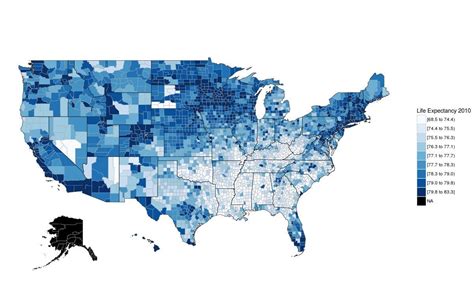 Image result for Life Expectancy by County Map