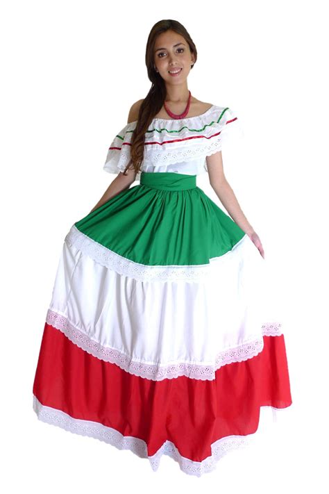 Mexico Green White and Red National Colors | Mexican outfit, Mexican ...