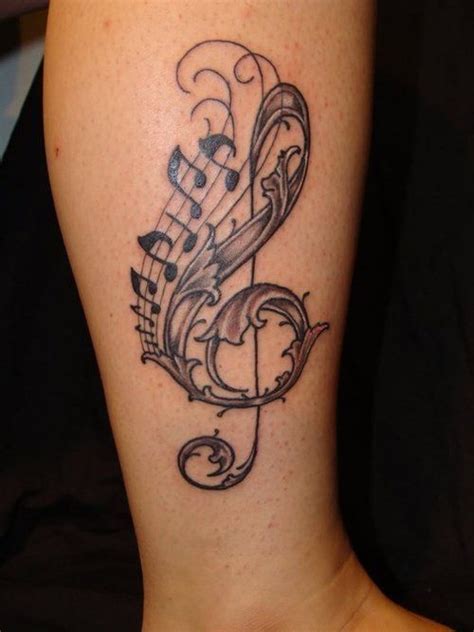 Image result for Music Note Tattoo Designs