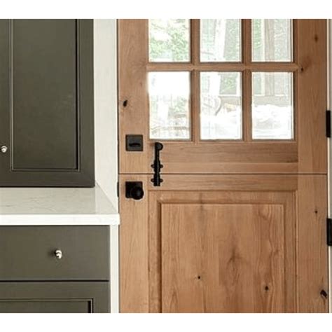 Farmhouse Knotty Alder 9 Lite Glass Interior Dutch Door | Krosswood ...