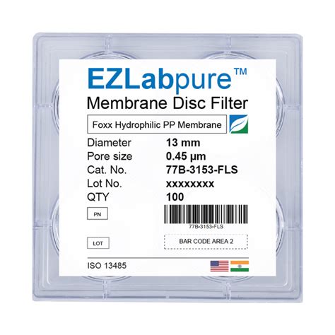 PP Hydrophilic Membrane Disc Filters - EZLabpure™ — ShopFLS India