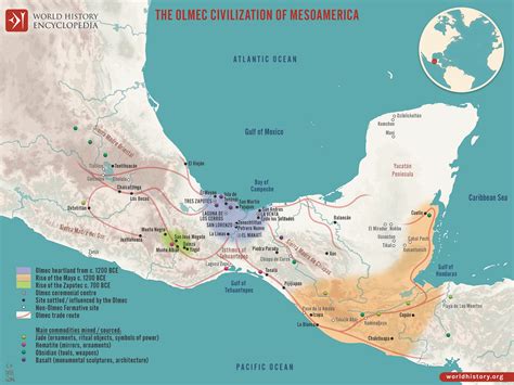 Mayan Civilization World Map