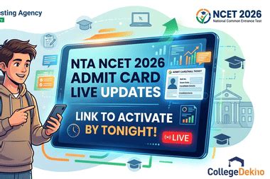 NCET Admit Card 2026 (OUT) Live Updates: NTA Activated Hall Ticket Link ...
