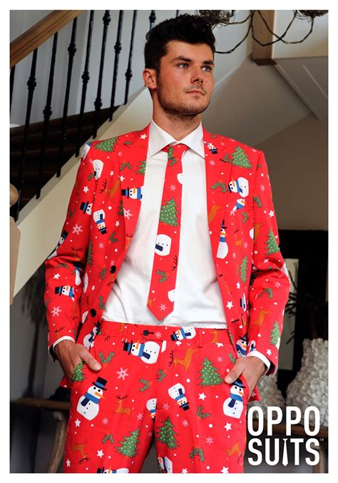 Men's OppoSuits Red Christmas Costume Suit | Casual winter outfits ...