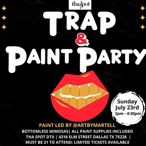 Trap and Paint Party at Tha Spot DTX, Tha Spot Dtx, Dallas, 23 July ...