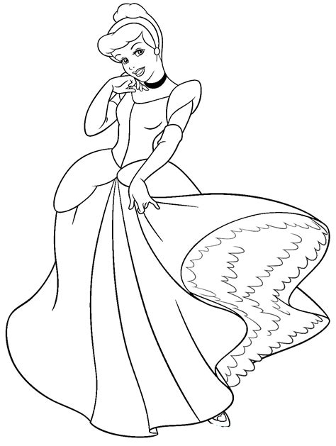 Cinderella Coloring Sheet at tanroninblog Blog