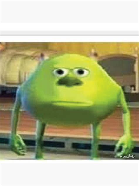 "Mike Wazowski two eye meme" Pin for Sale by Renz48 | Redbubble