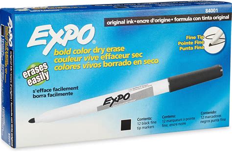 Amazon.com : EXPO Low-Odor Dry-Erase Marker, Fine Point, Black, 10/Pack ...