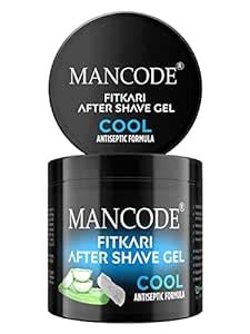 Mancode Fitkari After Shave Gel Cool for Men - Alcohol-Free Post Shave ...