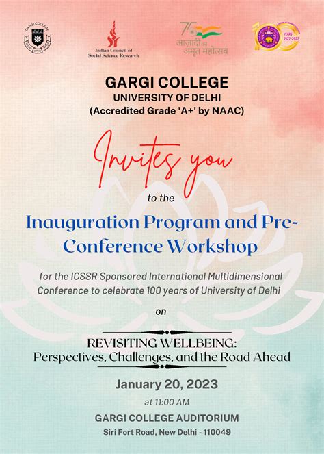 Pre-Conference Invitation - GARGI COLLEGE UNIVERSITY OF DELHI ...