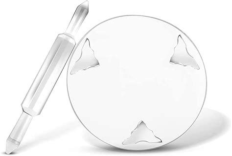 Buy Golden Drops Chapati Rolling Board & Belan for Kitchen Acrylic ...