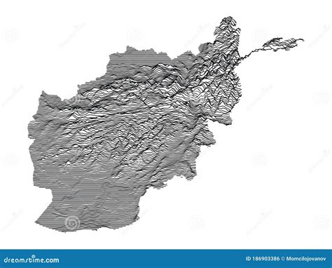 Relief Map Of Afghanistan Vector Illustration | CartoonDealer.com #186903386
