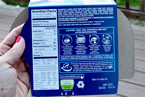 Barilla Rigatoni Pasta Nutrition Facts at Gail Key blog