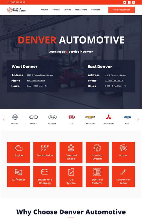 17+ Free Car Website Templates | Weblium