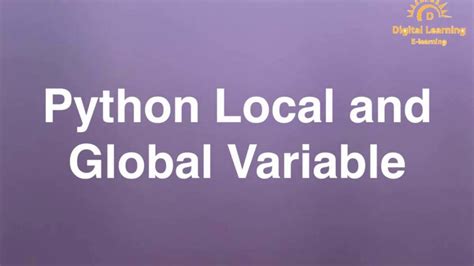 Image result for Local and Global Variable in Python