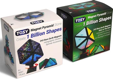 Amazon.com: TOSY Magnet Pyramid - 1 Cube Transforms into 1 Billion ...