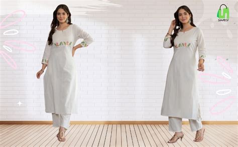 SOVELY ALL-IN-ONE SHOPPING Women's Cotton Floral Printed Straight Kurti ...
