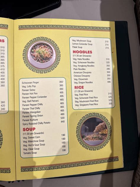 Menu at Achija Veg restaurant lower parel, Mumbai