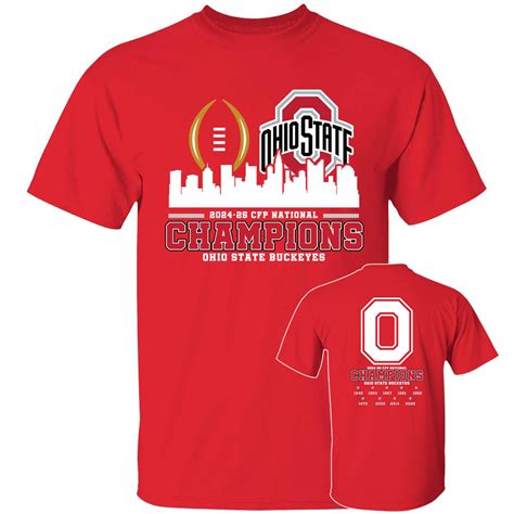 [Front + Back] 2024-25 Cfp National Champions Ohio State Buckeyes ...