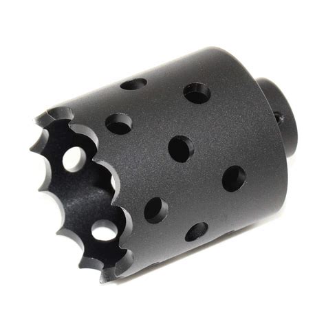Buy Airsoft 43mm/55mm Metal Muzzle Brake FlashHider Compensator -14mm ...