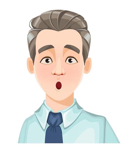 Face expression of handsome business man 47722546 Vector Art at Vecteezy