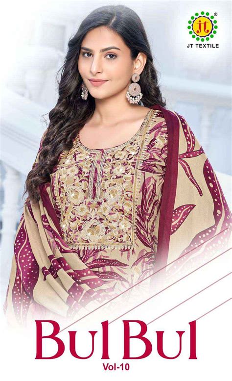 Jt Bulbul Vol 10 Unstitch Rayon Dress Material Wholesale Price