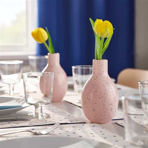 BLODBJÖRK vase, pale pink/blue, 16 cm (6 ¼") - IKEA