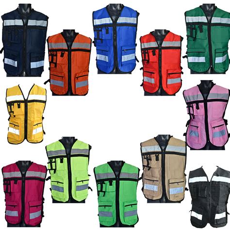 Chaleco Industrial Brigadista Con Reflejante Textil Costados Abiertos ...