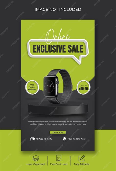 Product sale instagram story and social media post creative 3d style ...