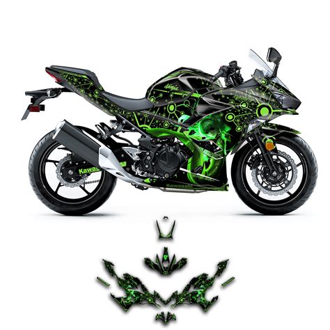 Kungfu Graphics Custom Decal Kit For Kawasaki Ninja 400 Abs ...