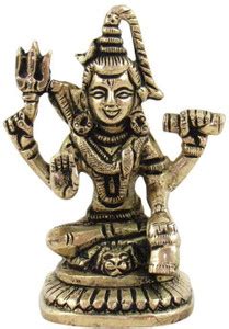 Eoneretail Lord shiva statue | God shiva brass idol | Decorative ...