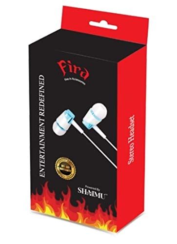 Buy Fira High Bass Wired Earphone with Metalic Design, Mic, Answer Key ...