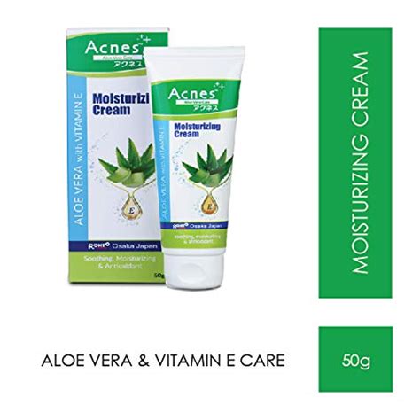 Acnes Moisturizing Cream (Aloe Vera with Vitamin E), 50g : Amazon.in ...