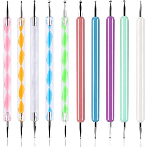 10PCS Dotting Tools Set for Nail Art, Abenkle Embossing Stylus for ...
