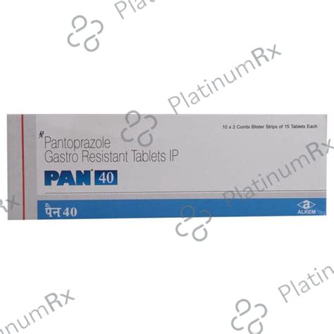 Pan 40mg Tablet 15s - Save 56% on Substitute Medicine