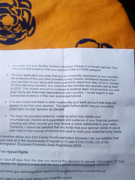 uk - EEA refusal travelling with my brother who is Finnish national ...
